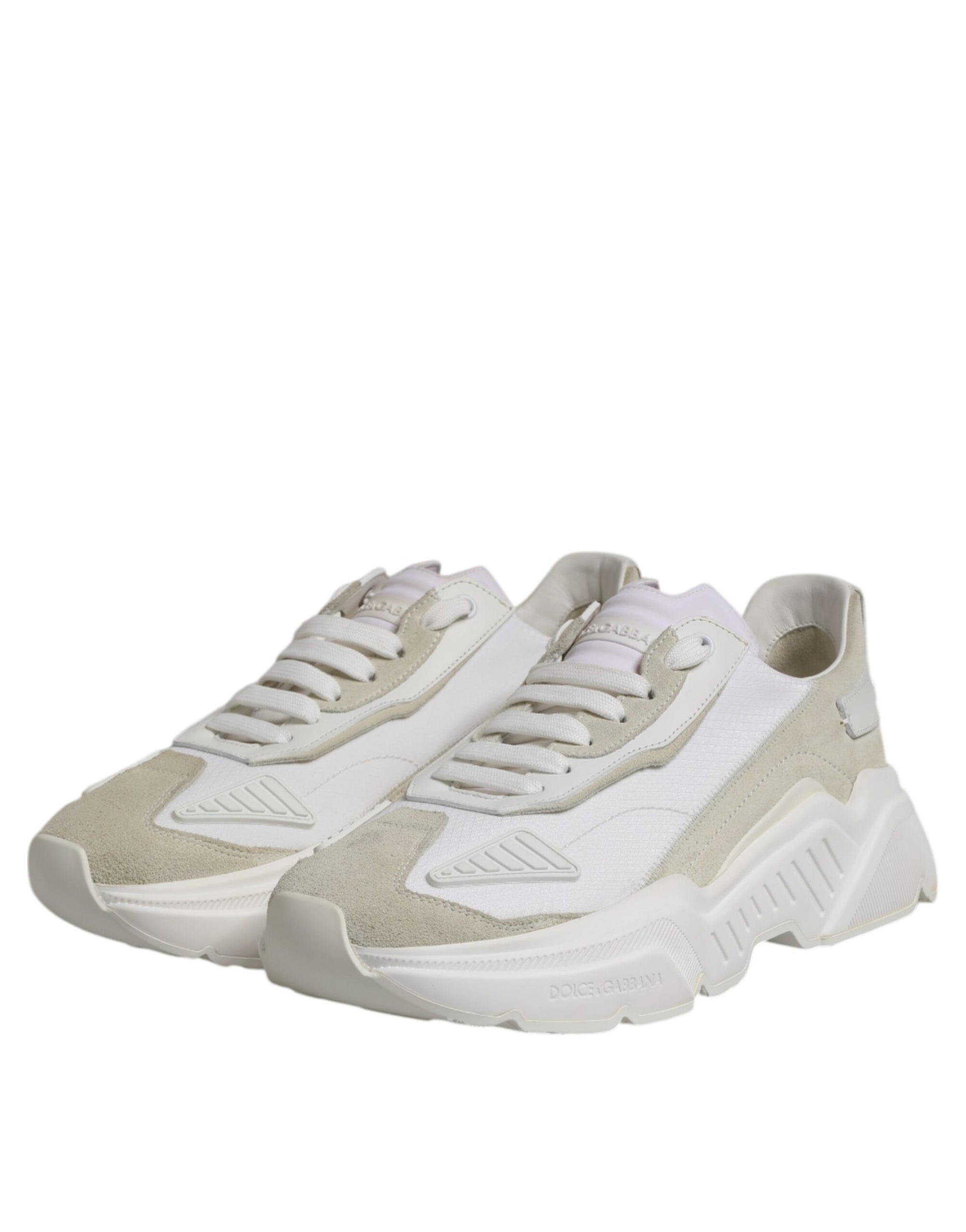 Dolce & Gabbana White Low Top Daymaster Men Sneakers  Shoes