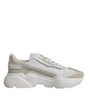 Dolce & Gabbana White Low Top Daymaster Men Sneakers  Shoes