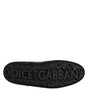 Dolce & Gabbana Black Exotic Leather Low Top Sneakers Shoes