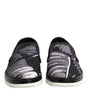 Dolce & Gabbana Black Tropical Slip On Men Sneakers Shoes
