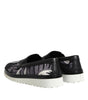 Dolce & Gabbana Black Tropical Slip On Men Sneakers Shoes