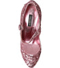 Escarpins Mary Jane à paillettes roses Dolce &amp; Gabbana à talons hauts