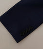 Dolce & Gabbana Blue MARTINI Wool Slim Fit Coat Blazer