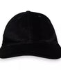 Casquette de baseball 6 panneaux en coton noir Dolce &amp; Gabbana