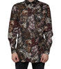 Dolce & Gabbana Multicolor Floral GOLD Cotton Men Dress Shirt