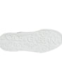 Dolce & Gabbana White Blue Leather Crown Milano Sneaker Shoes