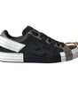 Dolce & Gabbana Black Leather Low Top Sneakers Portofino Shoes