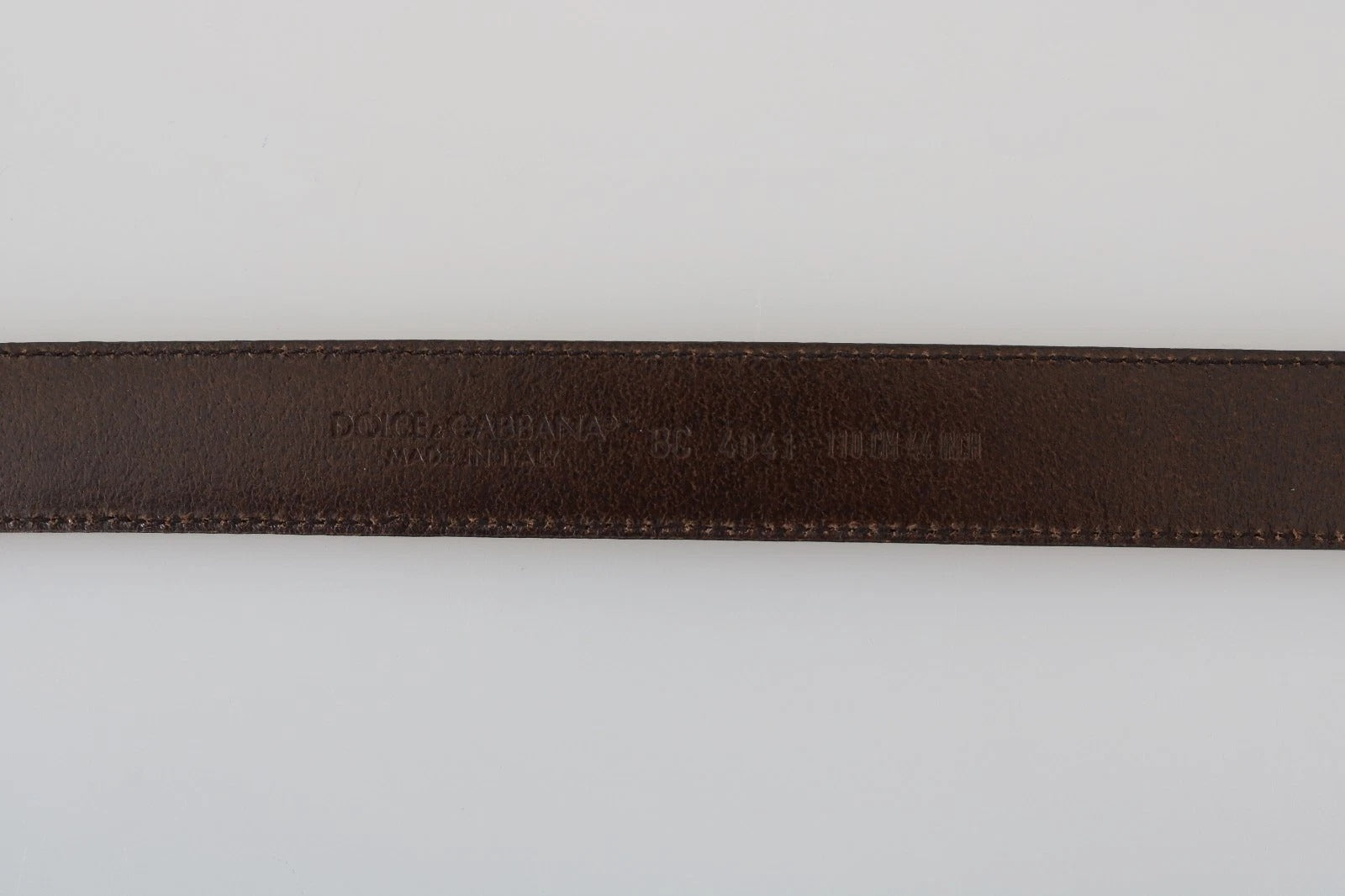 Ceinture Dolce & Gabbana en cuir perforé bleu avec boucle grise