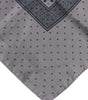 Foulard carré en soie à pois gris Dolce & Gabbana pour homme
