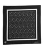 Dolce & Gabbana Black White Printed Square Foulard Scarf