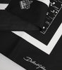 Dolce & Gabbana Black White Printed Square Foulard Scarf