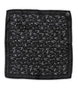 Dolce & Gabbana Black White Printed Square Men Foulard Scarf