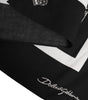 Dolce & Gabbana Black White Printed Square Foulard Scarf