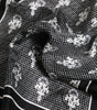 Dolce & Gabbana Black White Printed Square Foulard Scarf