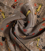 Dolce & Gabbana Brown Silk Printed Square Men Foulard Scarf