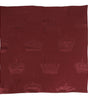 Dolce & Gabbana Maroon Silk Crown Square Men Foulard Scarf
