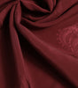Dolce & Gabbana Maroon Silk Crown Square Men Foulard Scarf