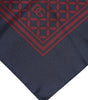Dolce & Gabbana Red Blue Printed Silk Square Men Foulard Scarf