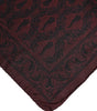 Dolce & Gabbana Maroon Black Printed Square Men Foulard Scarf