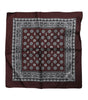 Dolce & Gabbana Bordeaux Bandana Silk Square Handkerchief Scarf