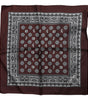 Dolce & Gabbana Bordeaux Bandana Silk Square Handkerchief Scarf