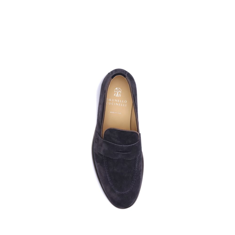 Brunello Cucinelli Mocassins En Daim