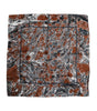 Dolce & Gabbana Multicolor Marble Silk Square Foulard Scarf