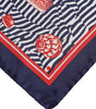 Dolce & Gabbana Multicolor Seashells Square Men Foulard Scarf