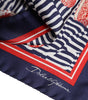 Dolce & Gabbana Multicolor Seashells Square Men Foulard Scarf