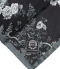 Dolce & Gabbana Black Floral Print Silk Square Foulard Scarf