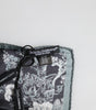 Dolce & Gabbana Black Floral Print Silk Square Foulard Scarf