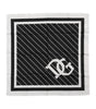 Dolce & Gabbana Black White DG Logo Square Men Foulard Scarf