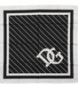 Dolce & Gabbana Black White DG Logo Square Men Foulard Scarf