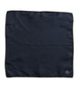 Dolce & Gabbana Blue DG Crown Silk Square Men Foulard Scarf
