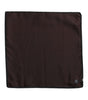 Dolce & Gabbana Brown DG Crown Silk Square Men Foulard Scarf