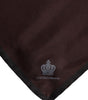 Dolce & Gabbana Brown DG Crown Silk Square Men Foulard Scarf