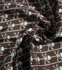 Dolce & Gabbana Brown Skull Silk Square Men Foulard Scarf