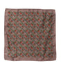 Foulard carré en soie marron piments Dolce &amp; Gabbana pour homme