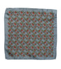 Dolce & Gabbana Gray Chilis Silk Square Men Foulard Scarf