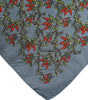 Dolce & Gabbana Gray Chilis Silk Square Men Foulard Scarf