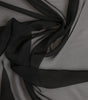 Dolce & Gabbana Gray Black Silk Square Women Foulard Scarf