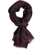 Dolce & Gabbana Maroon Cashmere Neck Warmer Wrap Shawl Scarf