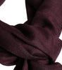 Dolce & Gabbana Maroon Cashmere Neck Warmer Wrap Shawl Scarf