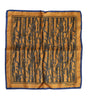 Dolce & Gabbana Orange Silk Floral Print Square Foulard Scarf