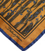 Dolce & Gabbana Orange Silk Floral Print Square Foulard Scarf