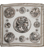 Dolce & Gabbana Beige Graphic Silk Square Men Foulard Scarf