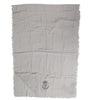 Dolce & Gabbana Gray DG Crown Neck Warmer Wrap Shawl Scarf