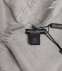 Dolce & Gabbana Gray DG Crown Neck Warmer Wrap Shawl Scarf