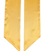 Dolce & Gabbana Yellow Satin Silk Skinny Foulard Wrap Scarf