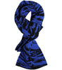 Dolce & Gabbana Blue Black Logo Neck Warmer Wrap Shawl Scarf
